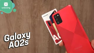 Samsung Galaxy A02s  Unboxing en español [upl. by Zipah513]