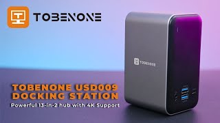 TobenONE Docking Station Dual Monitor 13In2 Triple Display USBC Hub for MacBook ProAir [upl. by Etterraj]