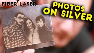 How to Engrave PHOTOS on Silver  Fiber Laser Tutorials [upl. by Orsino]