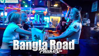 Bangla Road  April 1 2022  Patong Beach – Phuket 4K Full Tour [upl. by Ahseekat362]