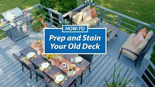 Ask SW How to Prep and Stain Your Deck  SherwinWilliams [upl. by Atsirhc]