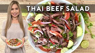 THAI BEEF SALAD  THE BEST THAI BEEF SALAD WITH LIME DRESSING [upl. by Ak400]