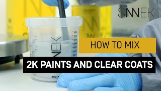 HOW TO MIX 2K PAINTS Primers and Clear Coats [upl. by Clance]