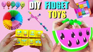 7 DIY FIDGET TOYS IDEAS  HOW TO MAKE EASY FIDGET TOYS AT HOME  Watermelon Pop it and more [upl. by Jarnagin]