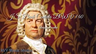 JS Bach Chorale from cantata BWV 140 Sleepers Wake video score [upl. by Ennovehc]