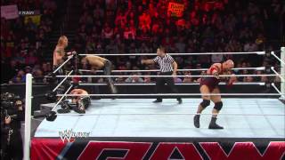 Ryback vs 3MB  3on1 Handicap Match Raw March 25 2013 [upl. by Zacharia]