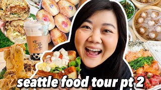 What to Eat in SEATTLE Seattle Food Tour Part 2 2023 [upl. by Reemas]