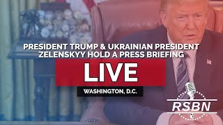 LIVE REPLAY Pres Trump and Ukrainian President Zelenskyy Meet and Hold a Press Briefing  22825 [upl. by Jariv]