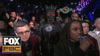 Deontay Wilders Ring Walk ahead of heavyweight title fight vs Tyson Fury  PBC ON FOX [upl. by Sachiko738]