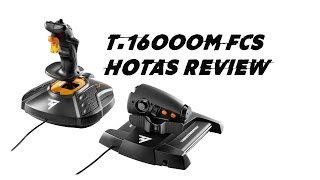 Ralfis Alley Thrustmaster T16000M FCS HOTAS Review [upl. by Abibah]