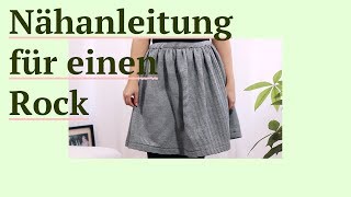 DIY  Nähanleitung für einen Rock ohne Schnittmuster [upl. by Linet]