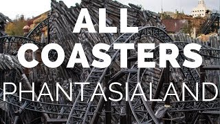 2019  All Rollercoasters  Phantasialand D  ONRIDE POV [upl. by Carolann]