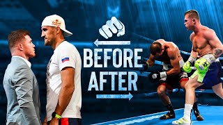 BEFORE and AFTER Fighting CANELO ALVAREZ [upl. by Mercier]