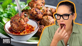 Crispy golden spicy Thai Meatballs  Marions Kitchen [upl. by Pengelly174]