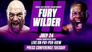 Tyson Fury vs Deontay Wilder III Los Angeles Press Conference [upl. by Letisha]