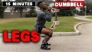 15 MINUTE LIGHTWEIGHT DUMBBELL LEG WORKOUT [upl. by Noonan]