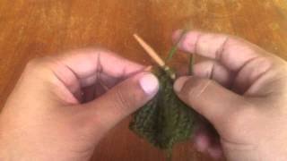 How to Knit the Center Double Decrease cdd [upl. by Akienat]