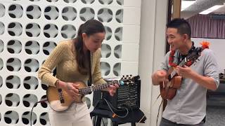 Jake Shimabukuro amp Taimane jam quotBodysurfingquot [upl. by Aivul]