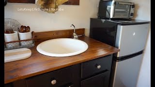 No Plumbing quotOff The Gridquot Sink Tiny House [upl. by Alisha485]