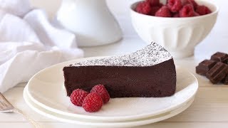 Flourless Chocolate Cake Recipe  Chocolate Torte Recipe [upl. by Eibbed]