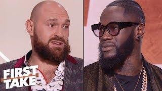 Deontay Wilder vs Tyson Fury exclusive prefight interview  First Take  ESPN [upl. by Rhody]