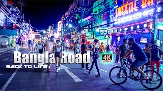 Bangla Road  December 9 2021  Patong Beach  Phuket 4K Full Tour [upl. by Nohsad283]