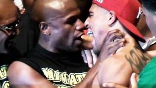 Floyd Mayweather Jr vs Victor Ortiz The WEIGH IN  FIGHTFANCOM [upl. by Ania551]