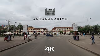 DRIVING DOWNTOWN ANTANANARIVO 🇲🇬 4K⁶⁰ [upl. by Adnoraj]