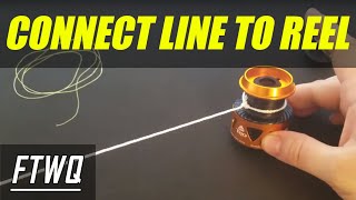 Fishing Knots Arbor Knot  How to Tie Fishing Line to Reel [upl. by Omoj]