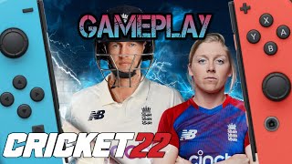 Cricket 22  Nintendo Switch Gameplay [upl. by Reidid]