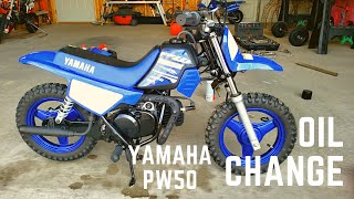 Yamaha PW50 Oil Change [upl. by Mariel794]