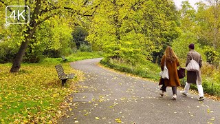 Relaxing Autumn Morning Walk in The Regents Park  London Walking Tour [upl. by Asusej]