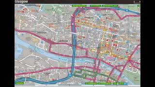 map of Glasgow  Scotland [upl. by Abdu]