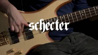 Schecter Stiletto Custom4 Bass Guitar Natural  Gear4music demo [upl. by Randene]