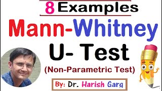 Mann Whitney UTest with Solved Examples [upl. by Varrian]