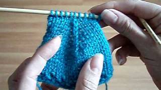 How to Knit Double Decrease  SL2tog K1 P2SSO [upl. by Gernhard806]