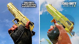 GOLD CAMO in EVERY CALL OF DUTY Evolution of Gold Camo [upl. by Eizzik155]