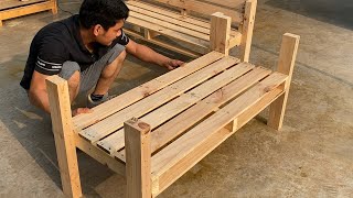 Creative Pallet Recycling Ideas You Have Never Seen Before  How To Create A Beautiful Pallet Sofa [upl. by Kwang516]