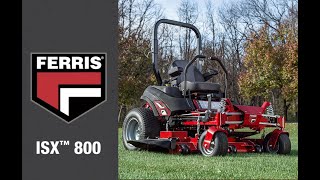 Ferris ISX800 Commercial Zero Turn Lawn Mower [upl. by Herrington]