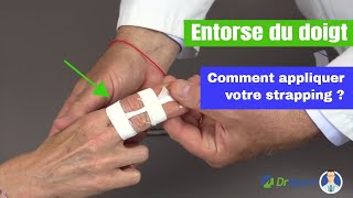 Comment faire un strapping des doigts suite à une entorse  TUTORIEL  Dr Sport [upl. by Vincenta]