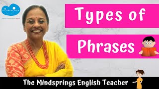 Types of Phrases  Usage with examples  Difference between Phrases amp Clauses  English Grammar [upl. by Modla]