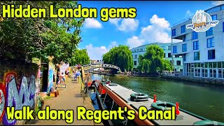 Regents Canal Walk Little Venice to Camden Town Market [upl. by Raclima]