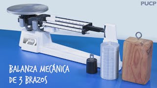 Balanza mecánica de 3 brazos  PUCP [upl. by Eidak]