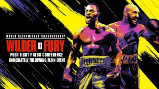 WILDER VS FURY II PostFight Press Conference [upl. by Bandler]