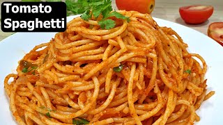 Spaghetti in Tomato Sauce  Basic Tomato Spaghetti Recipe [upl. by Nylanej]