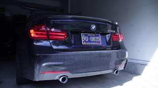 BMW F30 335i  VRSF Downpipe and Resonator Delete [upl. by Scottie]