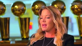 Jeanie Buss talks about growing up with Magic Johnson and Jerry Buss [upl. by Aihsotan253]