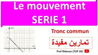 série dexercices N°1 le mouvement tronc commun [upl. by Leterg239]