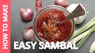 How to make Easy Sambal — Recipe by Plated Asia [upl. by Newol]