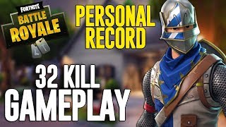 32 Kill Solo Squads Fortnite Battle Royale Gameplay  Ninja [upl. by Oalsinatse]